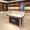 Vitrina de Joyería Estilo Europeo, Vitrinas de Exhibición con Bordes de Jade, Vitrinas de Exhibición de Productos para Centros Comerciales, Gabinetes de Almacenamiento para Joyería