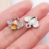 Joyas con Gotas de Aceite de Abeja Accesorios Colgante de Animales de Aleación Collar Pulsera Llavero Cadena de Teléfono Adorno Hecho a Mano