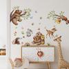 MS2559-KNN Adesivos de Parede Urso Coelho Veado Galhos Sala de Estar Quarto Decoração de Parede Autocolante Revenda de Adesivos de Parede