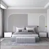 Panel de Pared Decorativo para Sala de Estar, Dormitorio, Tablero Integrado de Fibra de Madera de Bambú Moderno y Sencillo, Panel de Hebilla para Pared de Fondo de TV de Lujo Accesible 8D