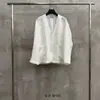 Corea del Sur Dongdaemun Corea del Sur Dongdaemun Silencioso Mujer Verano 2025 Simple Cuello en V Holgado y Ligero Traje de Lino