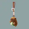 Lindo Llavero de Peluche de Capibara Colgante de Capibara Pequeño Colgante para Mochila de Estudiante Pequeño Regalo Venta al por Mayor Boutique