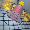 Estilo Ins Coreia do Sul chapéu de feltro não tecido para aniversário de bebê decoração de aniversário chapéu de aniversário