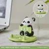 Suporte Criativo Fofo de Celular Buda Panda Vermelho para Mesa de Escritório Estação de Trabalho Decoração Prática para Estudante Presente
