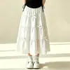 Conjunto Casual Simple de Falda Larga Estilo Femenino para Niñas Mayores, Nuevo Conjunto Coreano de Dos Piezas Dulce de Verano