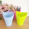 Aishangli Contenedor de Almacenamiento de Escritorio Estilo Japonés Cubo de Basura Mini de Plástico Portacepillos de Maquillaje Almacenamiento de Juguetes