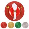 Mantel de PP de Color Navideño Nuevo Transfronterizo de Seda Brillante Decorativo Anti-quemaduras para Escritorio Mat de Accesorios Navideños de Sentido Avanzado