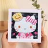 Enfeites de Pintura de Diamante, Adesivos de Desenho Animado DIY Fofos Feitos à Mão, Porta-Retratos de Acrílico, Pinturas Decorativas, Decorações para Quarto e Sala de Estar no Atacado