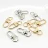 Chaveiro de Liga Metálica Galvanizado White K Kc Dourado Fecho de Porta Giratório em Forma de U Acessórios para Joias DIY Materiais de Ferragem Fecho de 3 Pontos