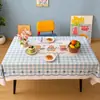 Toalha de Mesa de PVC Dopamine Impermeável e à Prova de Óleo, Não Lavável, Novo Modelo 2026, Design de Desenho Animado de Alta Qualidade, Retangular Resistente ao Calor