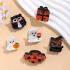 Serie Europea y Americana de Halloween Fantasma Calabaza Dulce Pinza Plana Pequeña Acrílico Personalizado Original Adorno para el Cabello Festivo Diseño