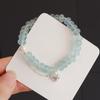 Dopamina Internet Celebrante Pulseira Feminina Nicho Design Avançado Sentido Novo Chinês Frisado Pulseira de Cristal Moda Pulseira Jóias