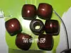 Contas de Madeira Coloridas com Furo Grande Contas Artesanais DIY Contas Soltas 12mm Furo Passante Acessórios para Roupas Sapatos Bolsas Pacote de Chá Bolso