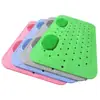 Alfombrilla Antideslizante para Masaje de Pies de Baño, Anticaídas, Alfombrilla de Baño Sencilla, Alfombrilla de Pies con Ventosas para Montar en la Pared de la Ducha, Baño