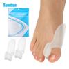 Sumifun corrector de dedo gordo hallux valgus separador diario de dedo gordo protector cubierta plantilla de silicona QH004