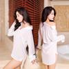 Fan Lei Camisa Sexy Ropa Interior Sexy Europea y Americana Pijama de Perspectiva Uniforme Traje de Tentación Camisón para Mujer Verano 307