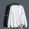 [Peso pesado 300g] Sudadera de cuello redondo para hombre, nueva colección de otoño, corte holgado, engrosada, de manga larga, casual, versátil y adecuada como capa base