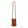 Bolso Cruzado Tejido Transfronterizo para Teléfono Móvil Versión Coreana Bolso de Hombro Lindo para Mujer Casual Simple Versátil para el Viaje Diario