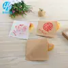 Bolsa de Papel para Panqueques de Cereales Gruesos Bolsa Desechable a Prueba de Grasa para Alimentos Bolsa Triangular en Blanco Bolsa de Mano para Pastel Rougamo Bolsa para Hornear