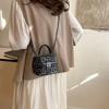 Moda Estampado de Leopardo Hombro Portátil 2025 Nuevo Primavera Retro Cadena Hombro Cruzado Bolso de Mano para Mujer Bolsa de Cosméticos