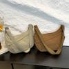 Bolso bandolera de hombro para mujer, popular, de moda, combinable con todo, sencillo, informal, de comercio exterior, de tela de nailon de gran capacidad.
