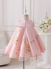 Amazon Cross-Border Novo Vestido Infantil Renda Bordada Saia Tutu Vestido de Performance para Piano Passarela Vestido de Princesa Rosa