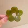 Pinza de garra para el pelo linda de flor pequeña estilo coreano ins para recogidos, pinza para cola de caballo, pinza de tiburón, pinza para media melena, accesorio para el cabello