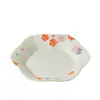 Soporte para Tetera Arita-Yaki Pintado a Mano con Flores de Cerezo Inno Kishimatsu, Juego de Té Especial para Mujer, Bandeja para Té Seco, Exquisita Bandeja Pastel de Alta Gama