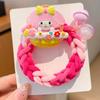 Cuerda para el pelo trenzada para niña, Cuerda para el pelo de bola de princesa para niña, Cuerda para cola de caballo, Cuerdas elásticas de colores con frijoles de goma, Lindas, Súper lindas