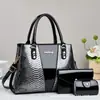 Comercio Exterior Transfronterizo Moda Bolso de Mujer Nuevo Bolso de Hombro Cruzado de Alta Gama Gran Capacidad Diseño de Patrón de Serpiente Bolso de Mano