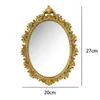 Moldura de Foto Dourada em Relevo Estilo Europeu Vintage Decoração de Parede para Casa e Pousada, Pendente de Parede Esculpido Artístico de Luxo Leve
