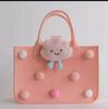 Nova Bolsa Tote de Desenho Animado Boneca Bolsa de Mamãe Estudante Mão Lancheira Bolsa de Feltro DIY Bolsa de Presente de Abertura