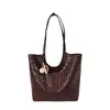 Bolsa Tote de Alta Qualidade Estilo Coreano para Mulheres 2026 Novo Modelo Grande Capacidade Elegante Diária de Ombro Bolsinha de Braço