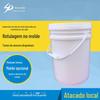 Balde de plástico balde branco redondo 20L balde de armazenamento balde de plástico de grau alimentício barril químico espessado atacado