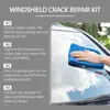 Rayhong Kit para Cuidado de Grietas en Parabrisas a Prueba de Viento Visión Clara Viaje Coche Remodelación Kit