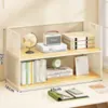 Estante de almacenamiento de escritorio multicapa, organizador de escritorio, escritorio de oficina, dormitorio estudiantil, estantería de mesa de arte de hierro simple y pequeña