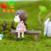 Musgo Micro Paisaje Suculenta Adornos Amor Romántico Taburete Artesanía de Resina Adornos Pequeños Materiales DIY