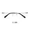 Armazón de Gafas de Moda Retro Tendencia Personalizado Cuadrado Titanio de Memoria Recubrimiento IP al Vacío Se Pueden Montar Lentes Danyang Mayoreo