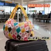 Bolsa Acordeón Bolsa de Compras para Supermercado Bolso de Mano Portátil Bolsa Enrollable Bolsa Nube Bolsa de Almacenamiento de Gran Capacidad Bolsa de Compras Plegable
