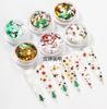 Manicura Lentejuelas de uñas navideñas Lentejuelas de copo de nieve Joyería de uñas navideñas Parche de decoración de uñas DIY
