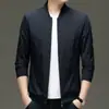 Chaqueta de Hombre con Cuello Alto para Primavera 2026 para Papás de Mediana Edad y Mayores, Abrigo Casual de Negocios con Cuello Alto, Simple y Versátil, Cortavientos