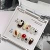 High-end Curto Estudante Bonito Lantejoulas Pintado à Mão Nail Art Produtos Acabados Estilo de Nicho Branco Vestindo Nail Art Hand-made Nail Art Maré