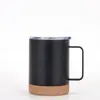 Caneca de negócios transfronteiriça 20/12oz aço inoxidável 304 caneca de escritório fundo de cortiça copo térmico com alça