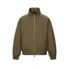 Moda primaveral nueva de alta calidad, estilo "old money", chaqueta de béisbol deconstruida con cuello mao de la alta calle americana, chaqueta de aviador, abrigo casual, moderno