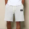 2026 Nuevos Shorts Casuales de Color Sólido con Logo Bordado de Waffle Simple para Hombre de Verano Transfronterizos Europeos y Americanos Amazon