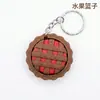Clicker impreso en 3D para aliviar el estrés, clicker de comida, colgante de llavero con botón de capuchino en forma de corazón