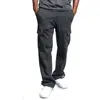 Tendencia Transfronteriza Europea y Americana Primavera y Otoño Versátil Tendencia Deportiva Resistente al Desgaste Ropa de Trabajo Pantalones Largos para Hombre Casual Multibolsillos Pierna Recta