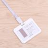 Cordón para gafete transparente de doble cara, tarjetero para identificación, tarjeta de identificación del trabajo, tarjeta de autobús, tarjetero de acceso, gafete de identificación de empleado, moda