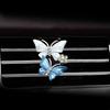 Salida de aire acondicionado de coche clip de aromaterapia con incrustaciones de diamante mariposa perfume para coche decoración interior de coche desodorante hombres y mujeres