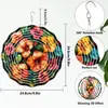 Amazon Sino dos Ventos Rotativo 3D Pendurado Decoração de Jardim Exterior Varanda de Casa Sino dos Ventos de PVC Ornamento Pendurado de Jardim